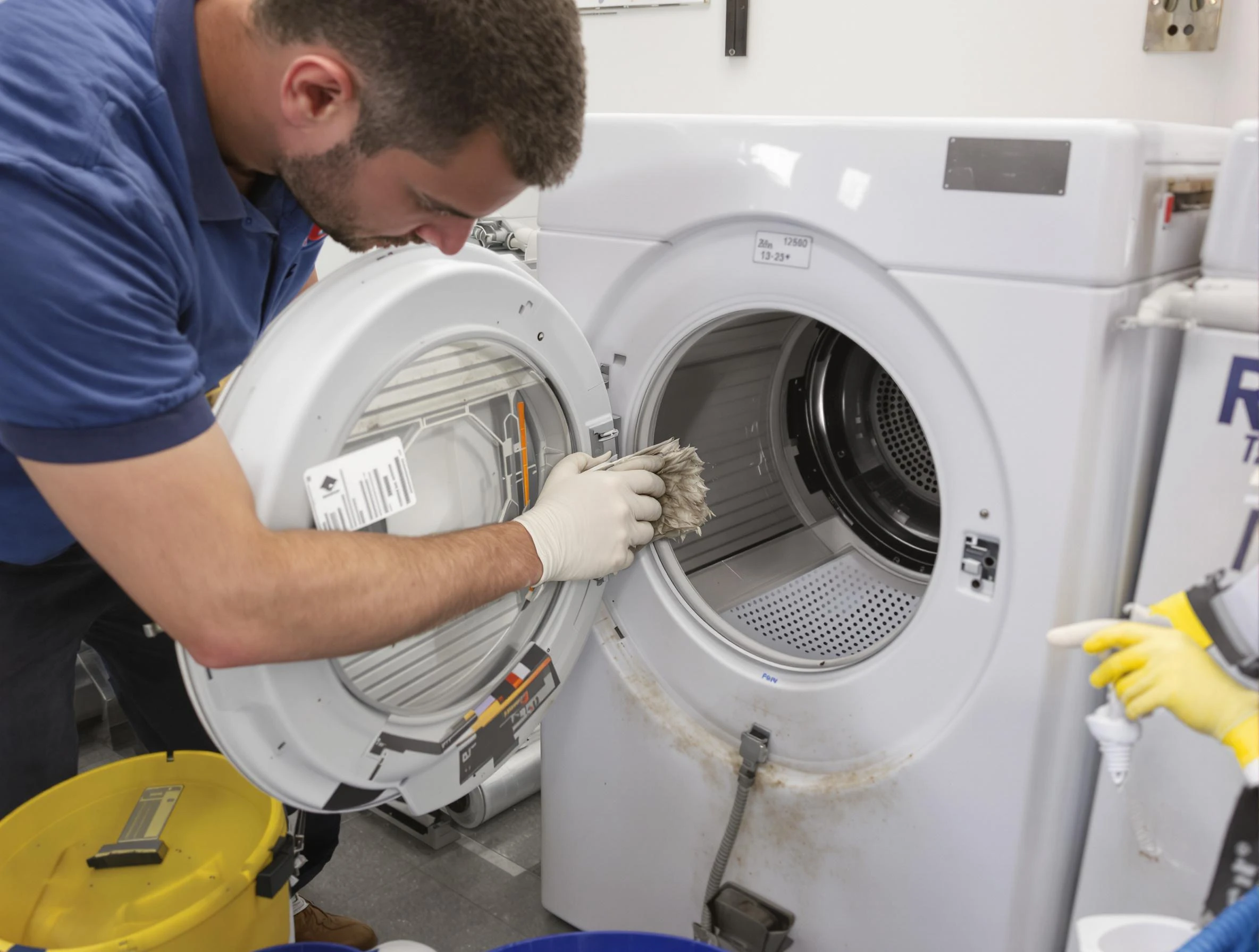 Lebanon Dryer Vent Cleaning specialist performing detailed lint trap cleaning service in Lebanon
